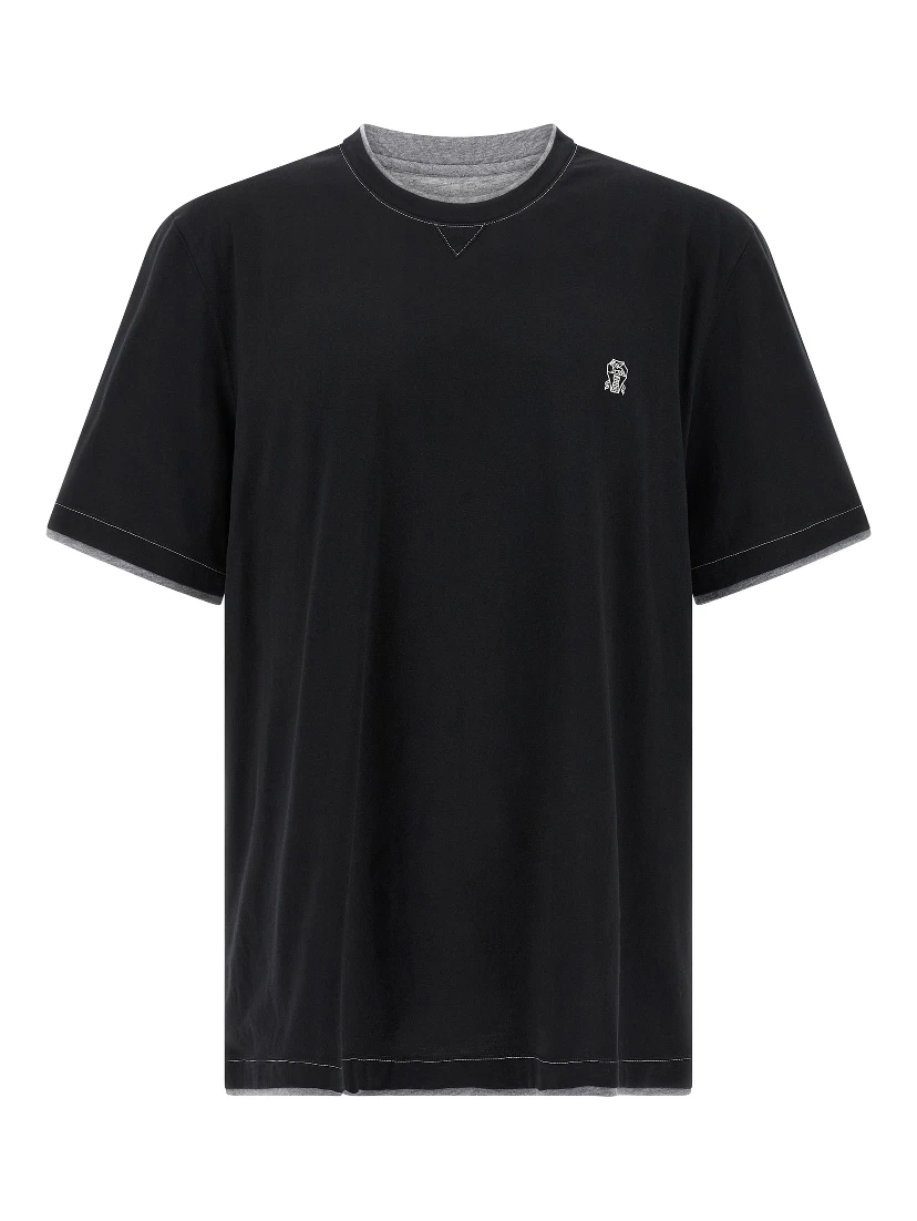 Black Cotton T-Shirt