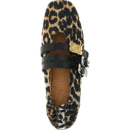 Multicolor Cotton Ballet Flats