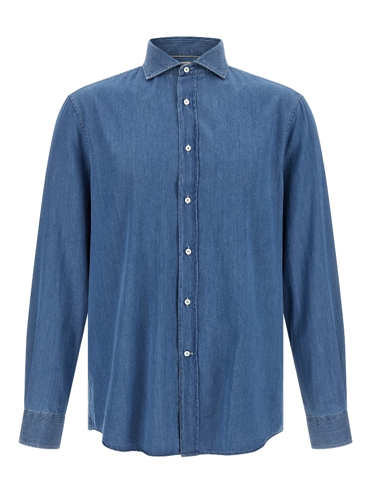 Blue Cotton Blouse
