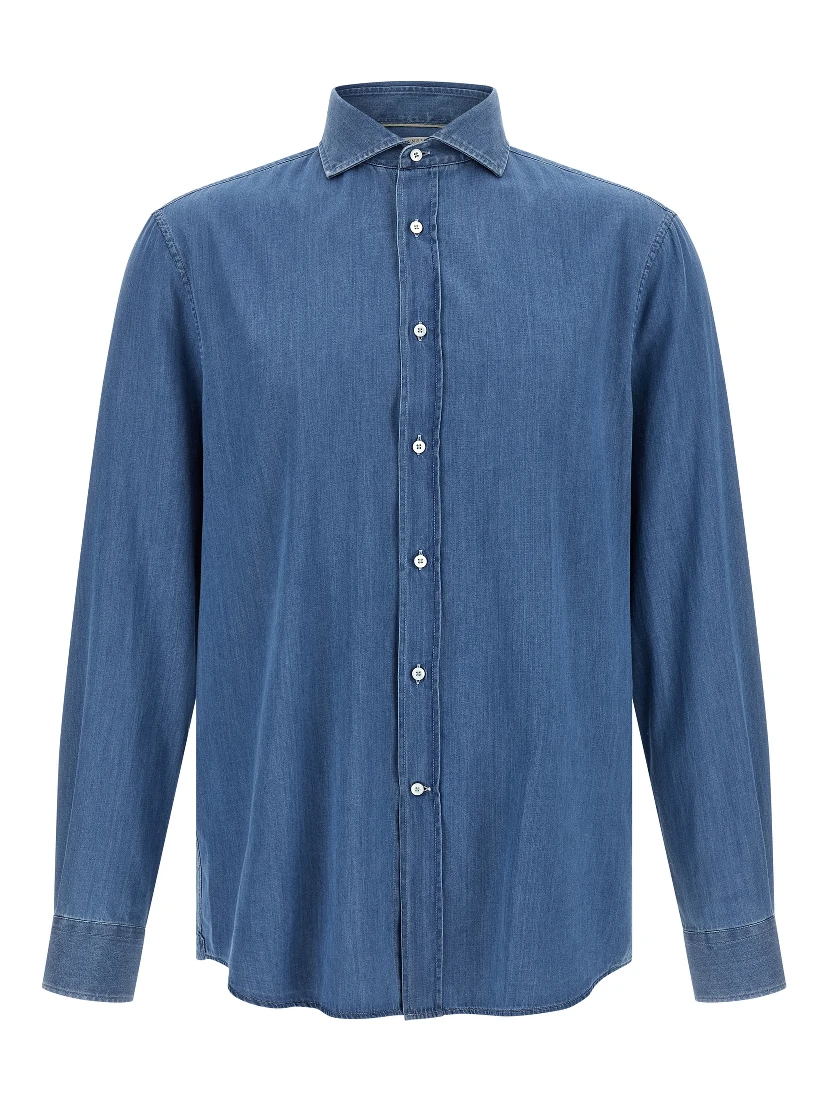 Blue Cotton Blouse