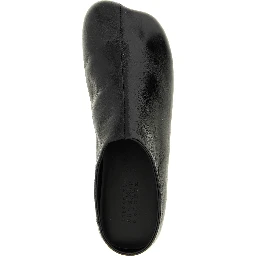 Black Calfskin Clogs