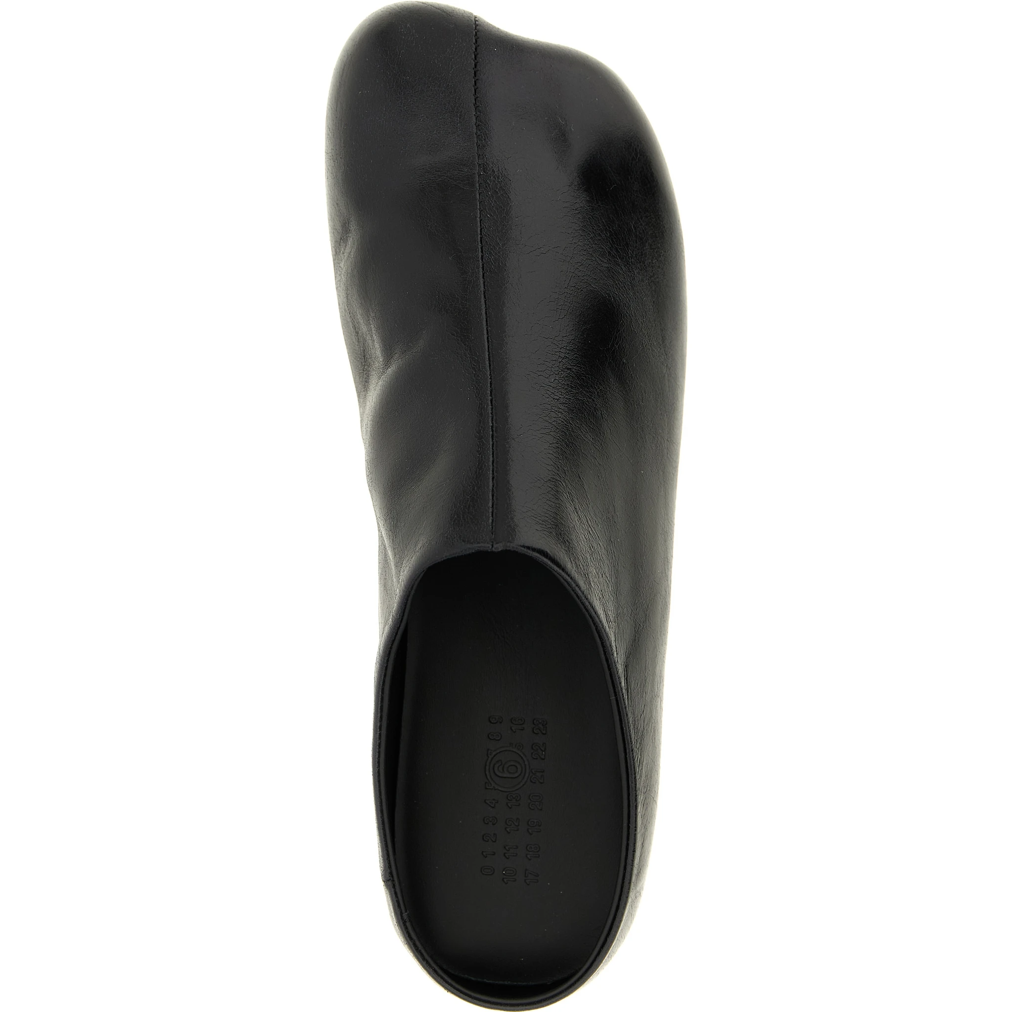 Black Calfskin Clogs