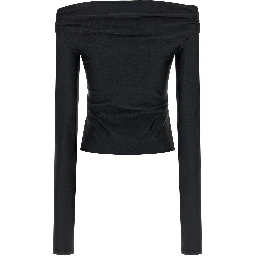 Black Polyamide Tank Tops