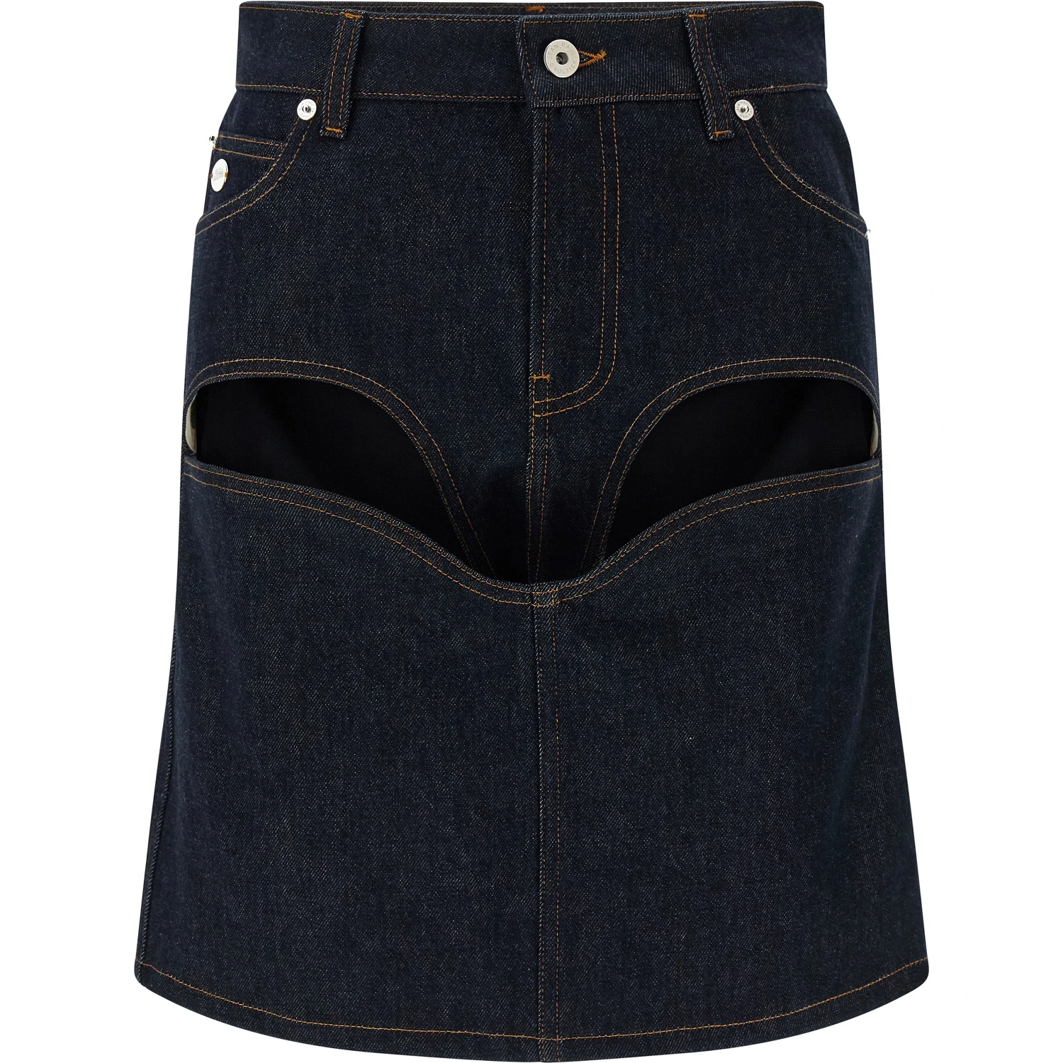 Blue Cotton Long Skirt