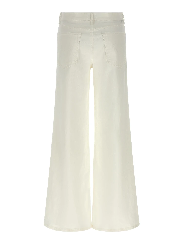 White Cotton Flared Jeans alternative