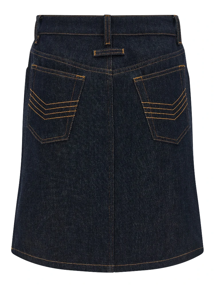 Blue Cotton Long Skirt alternative