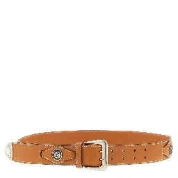 Brown Calfskin Regular Belt