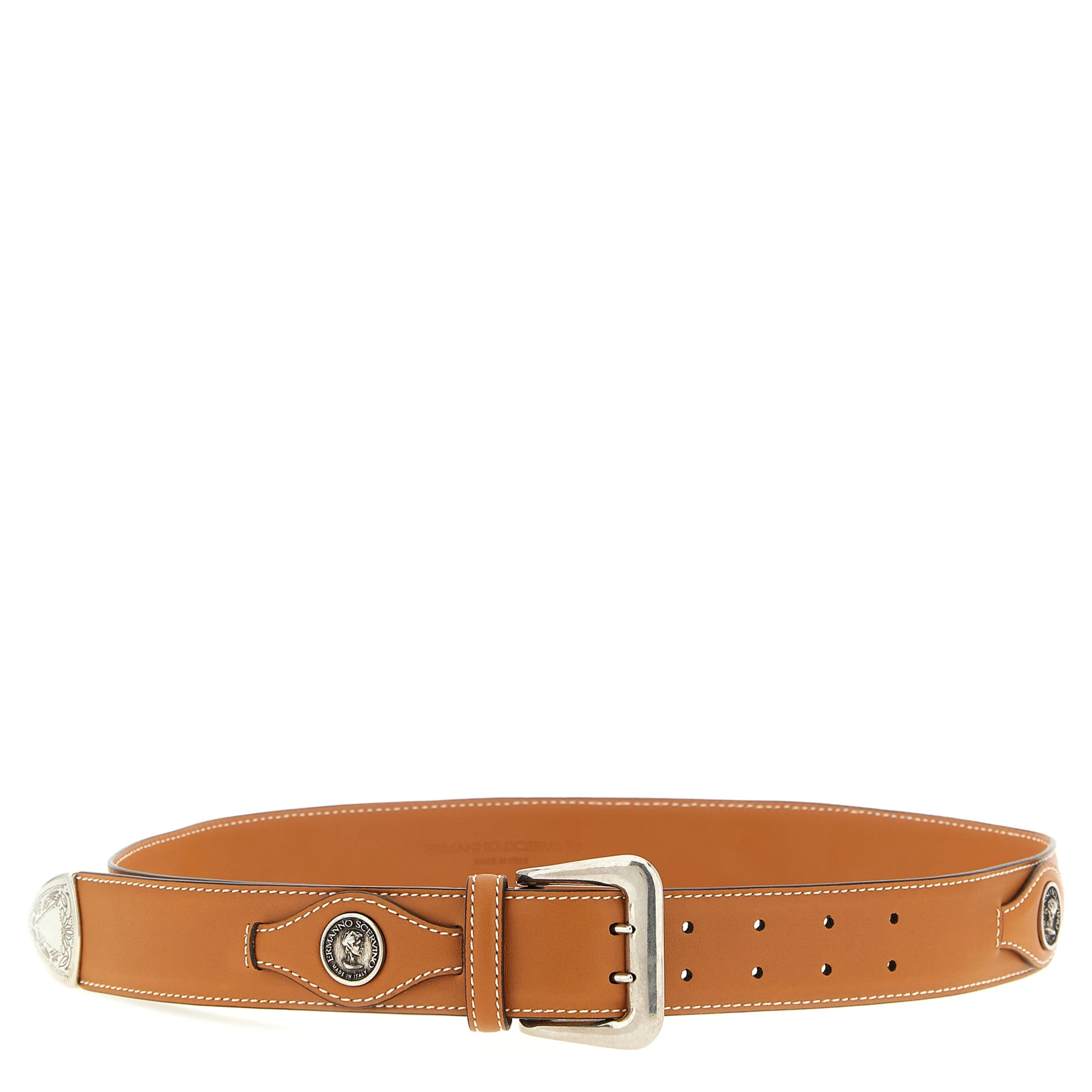 Brown Calfskin Regular Belt