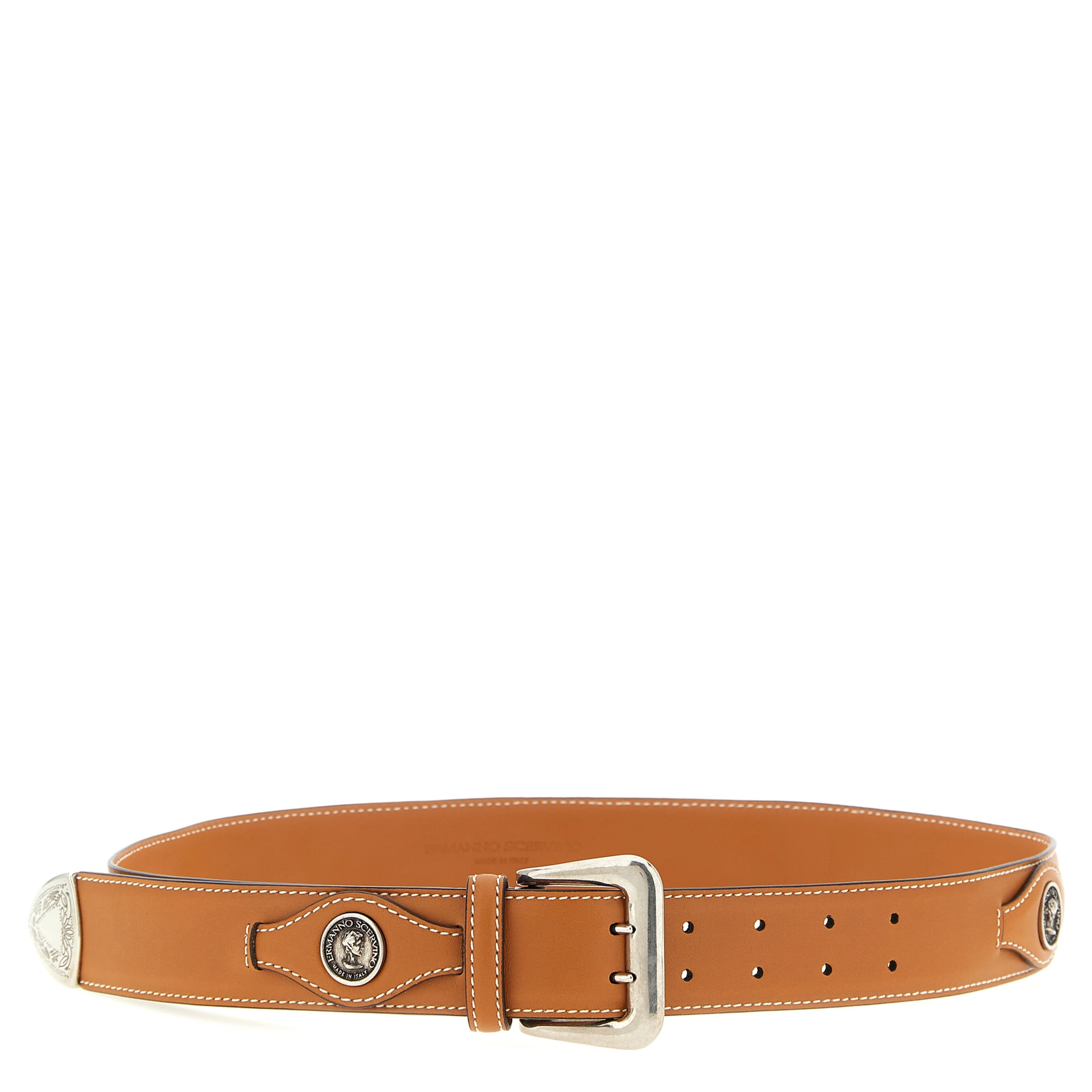 Brown Calfskin Regular Belt