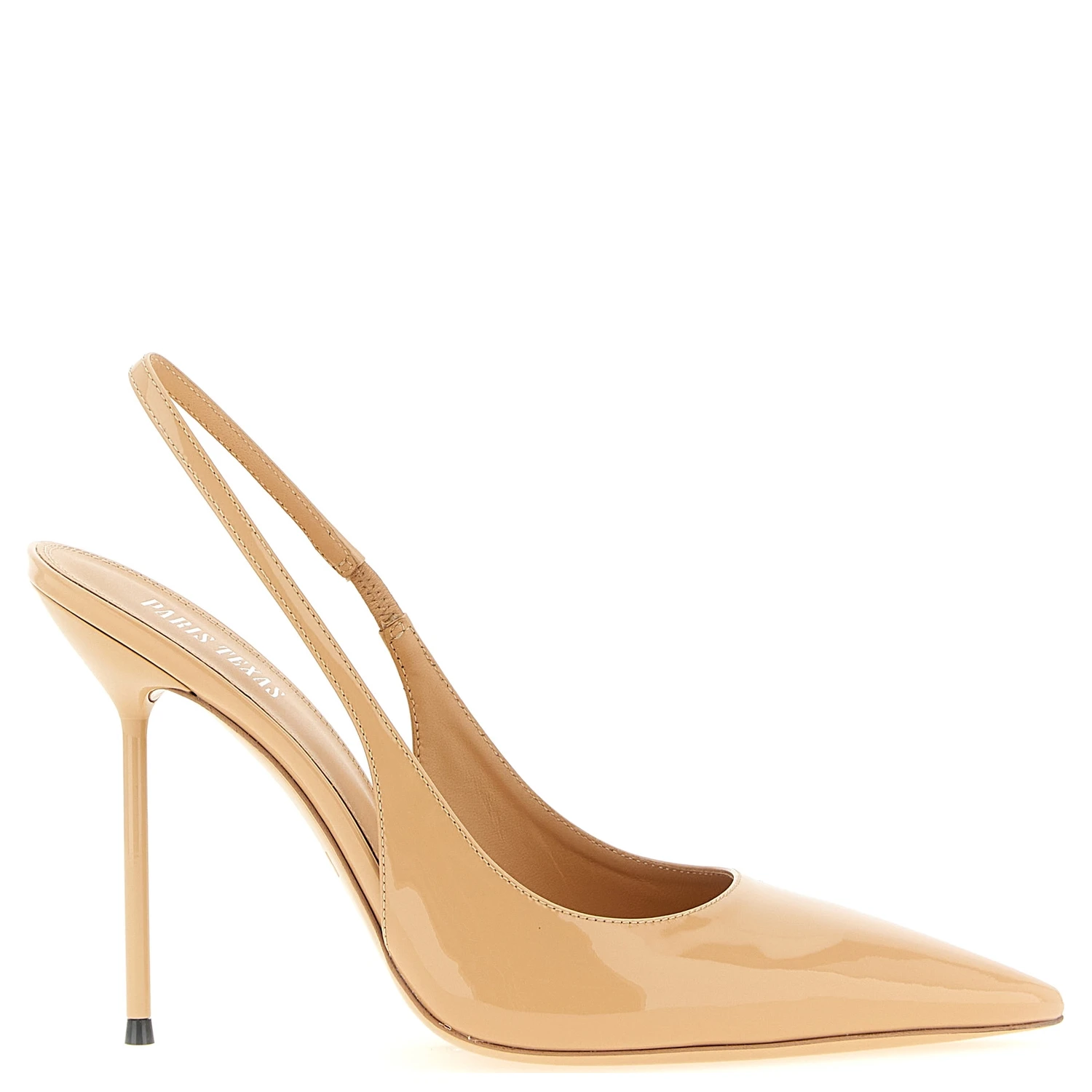 Beige Calfskin High Heel Pumps