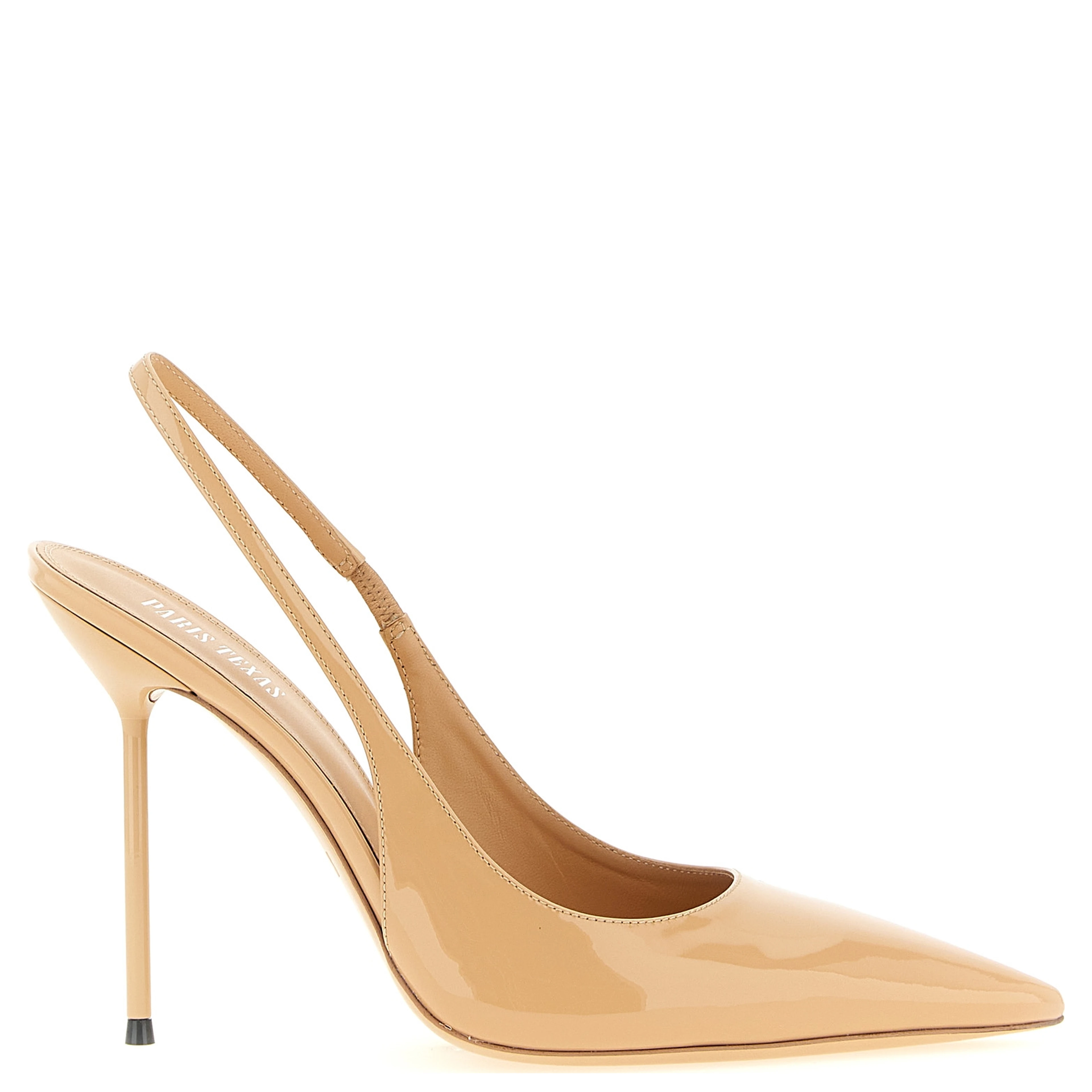 Beige Calfskin High Heel Pumps