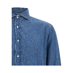 Blue Cotton Blouse