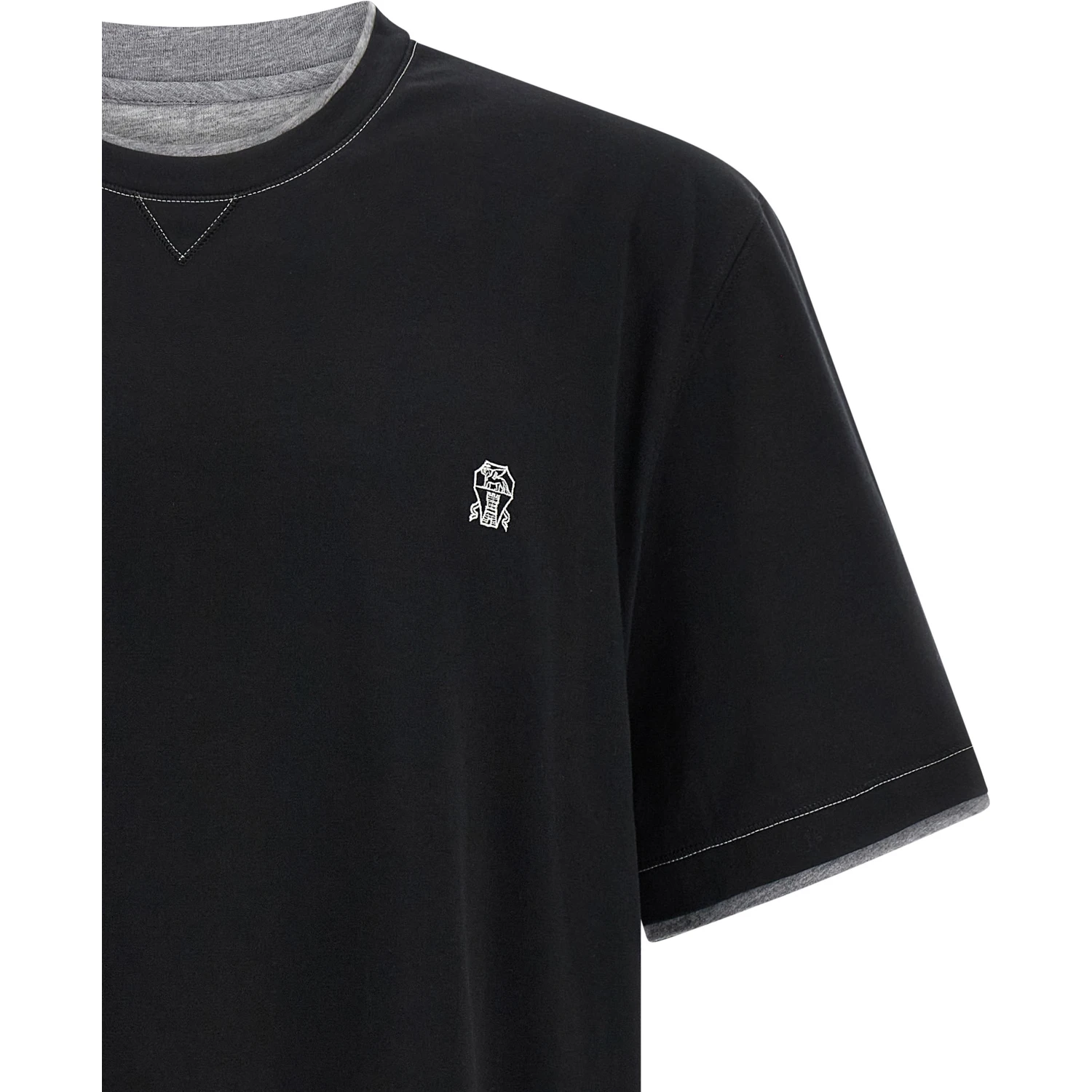 Black Cotton T-Shirt