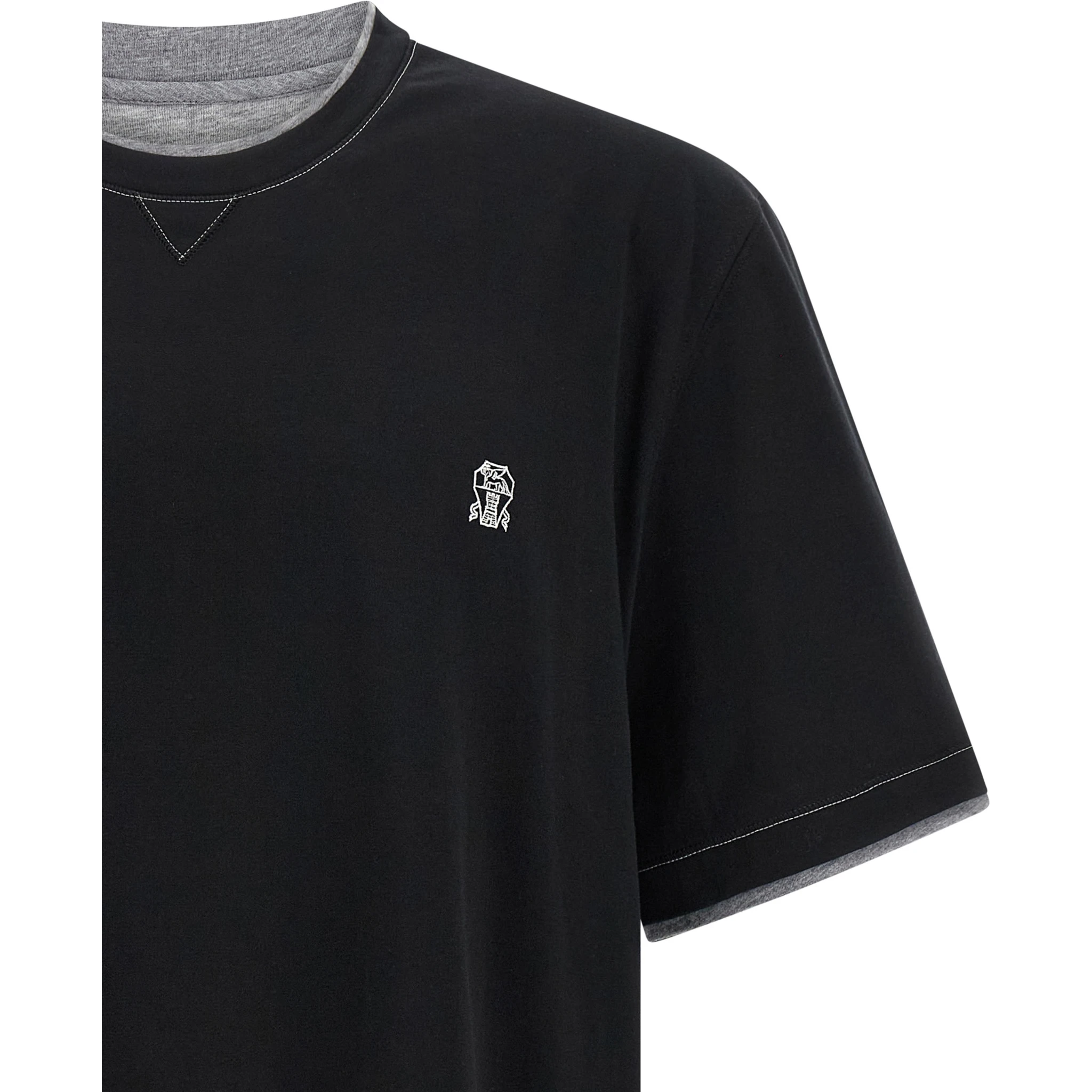 Black Cotton T-Shirt