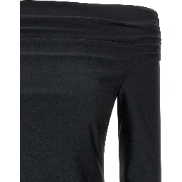 Black Polyamide Tank Tops