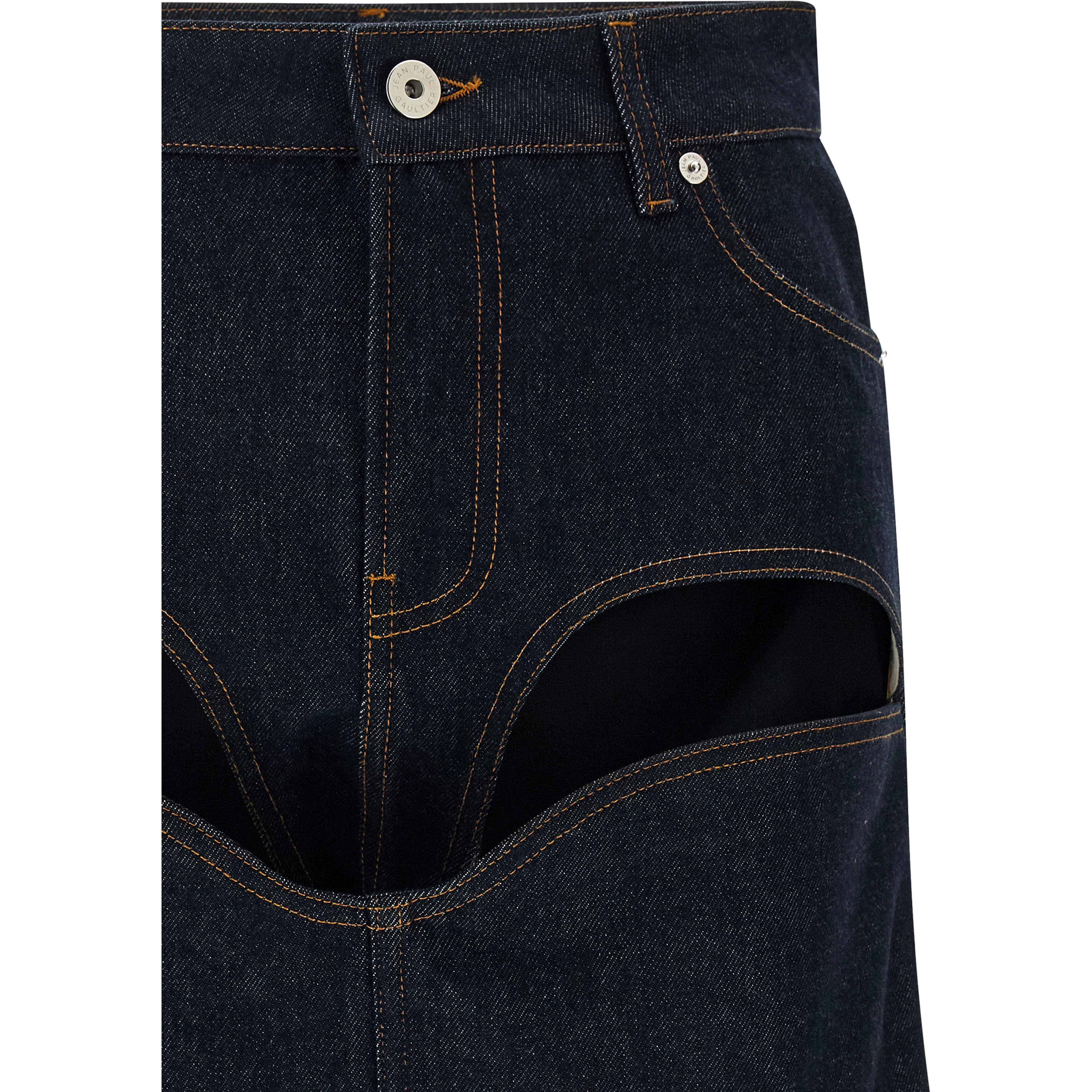 Blue Cotton Long Skirt