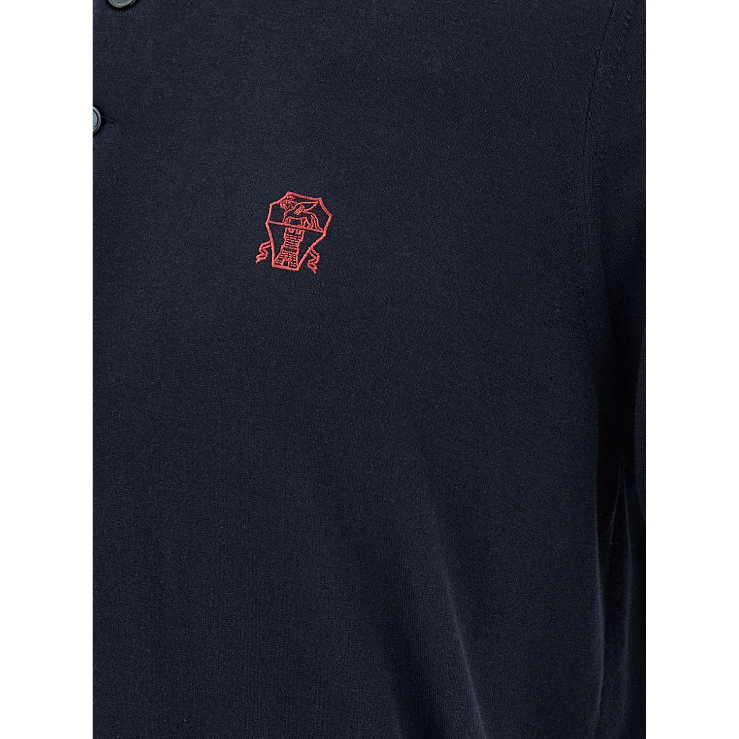 Blue Cotton Polo Shirt
