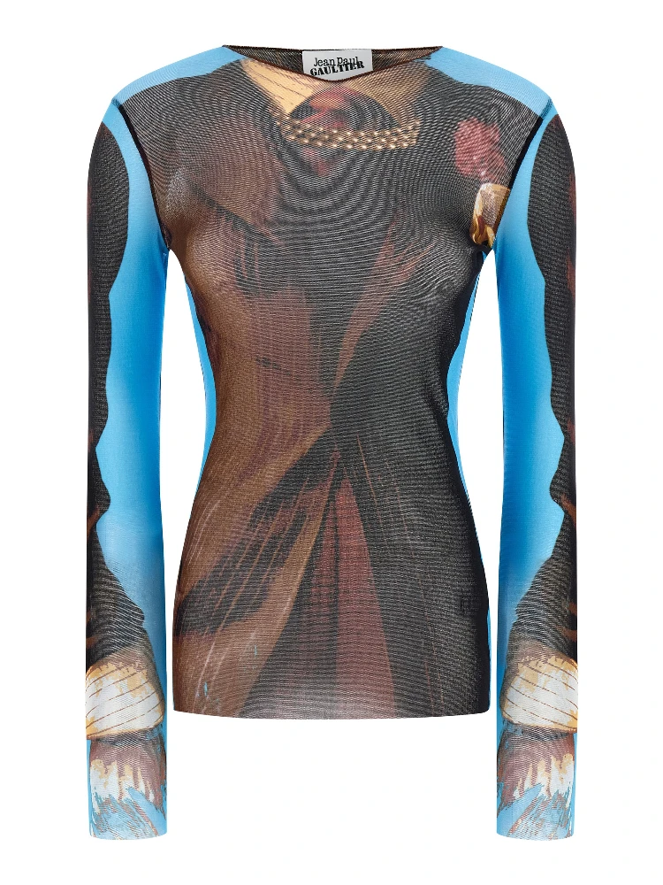 Multicolor Polyamide Dress Shirt