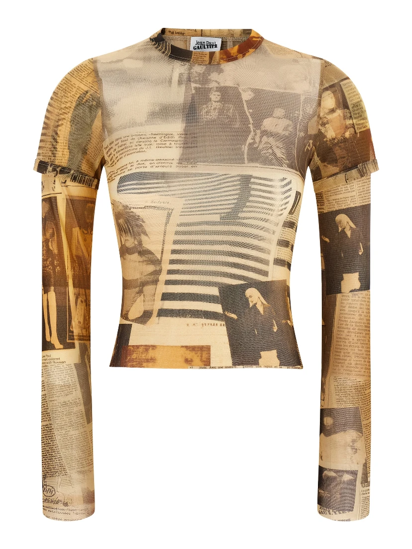 Multicolor Polyamide T-Shirt