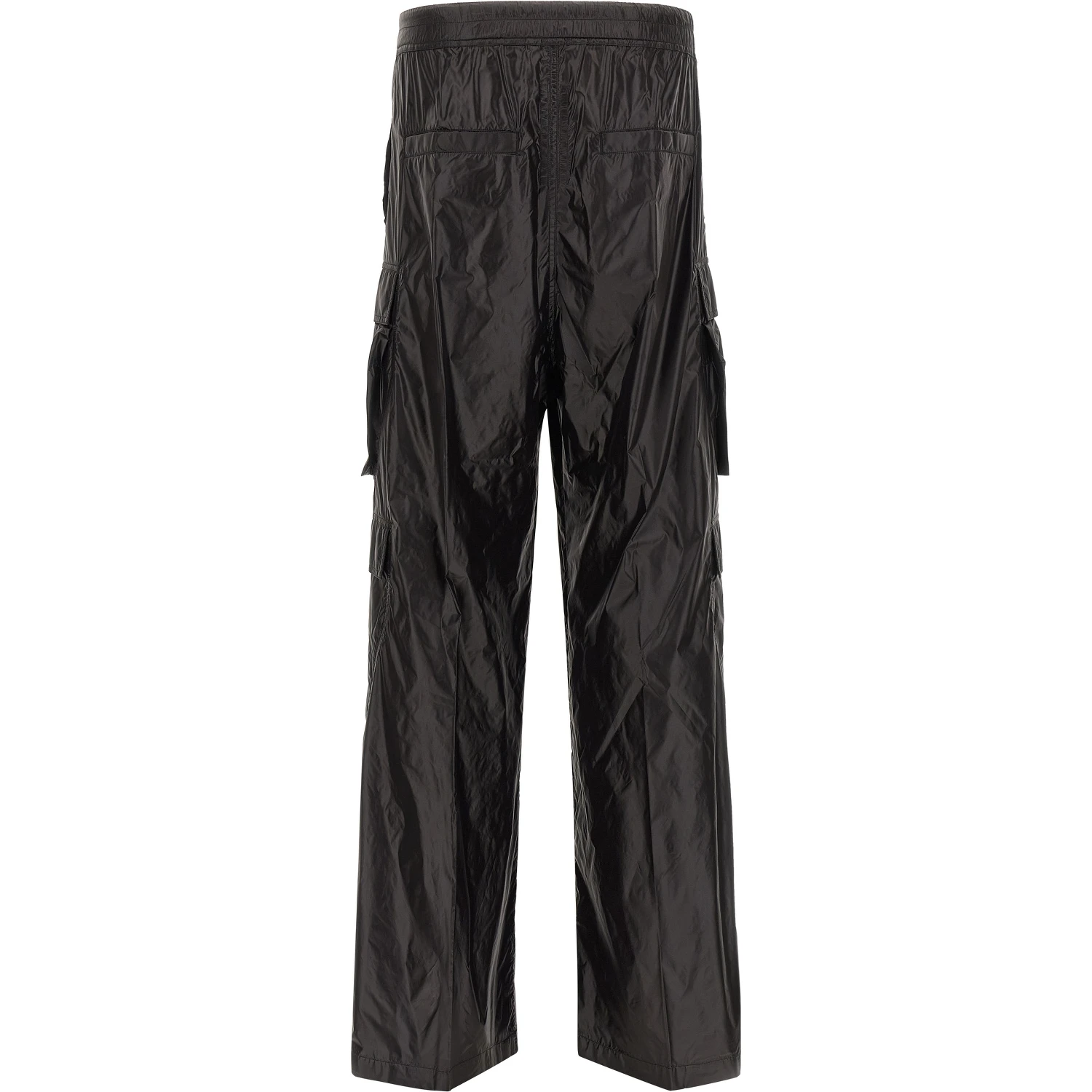 Black Nylon Cargo Pants