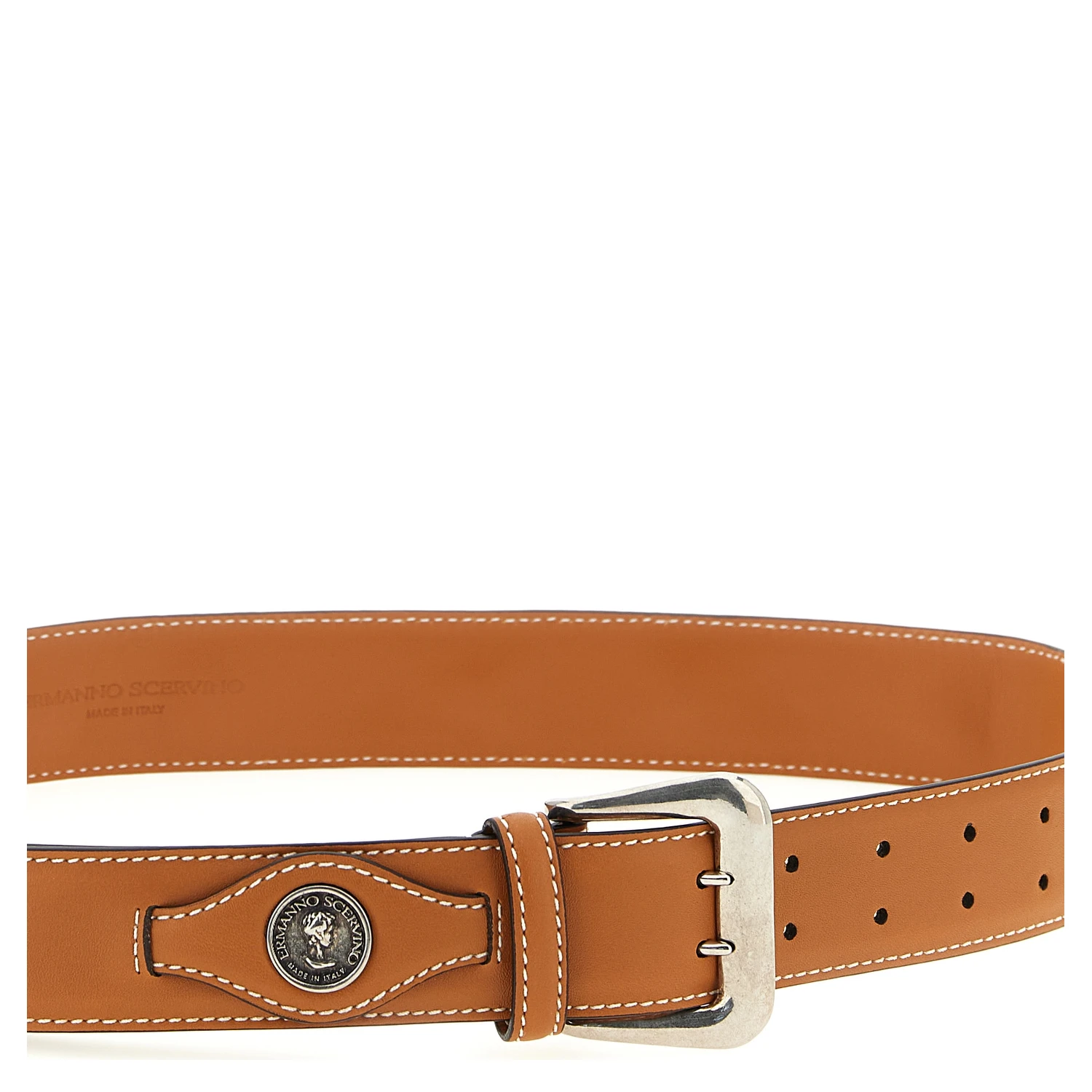 Brown Calfskin Regular Belt
