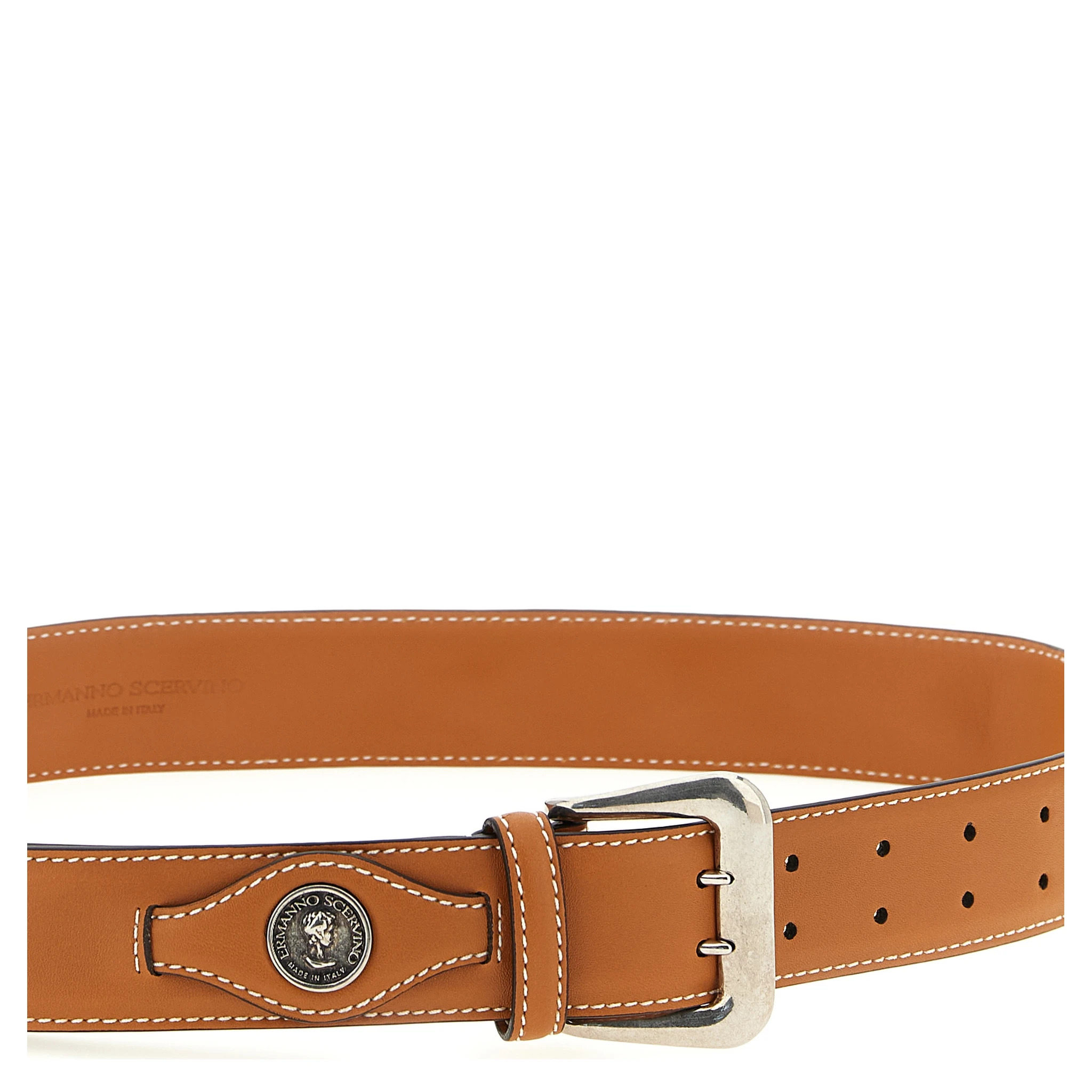 Brown Calfskin Regular Belt