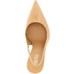 Beige Calfskin High Heel Pumps