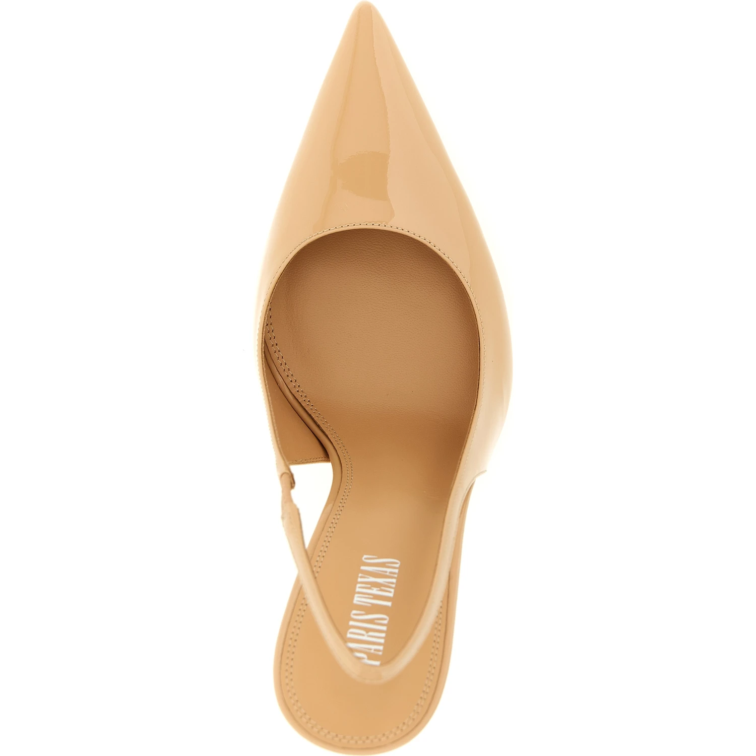 Beige Calfskin High Heel Pumps