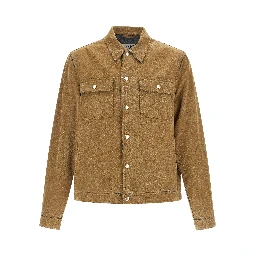 Beige Cotton Denim Jacket