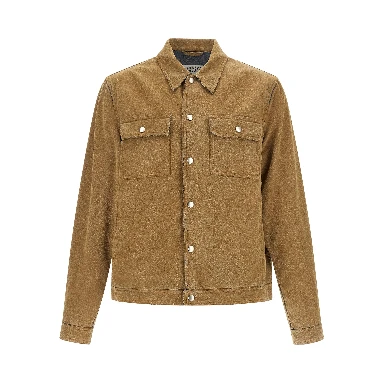 Beige Cotton Denim Jacket