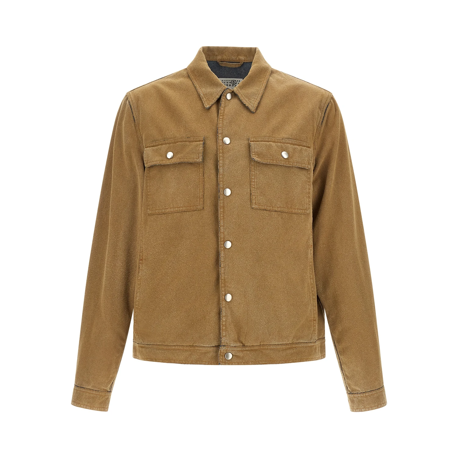 Beige Cotton Denim Jacket