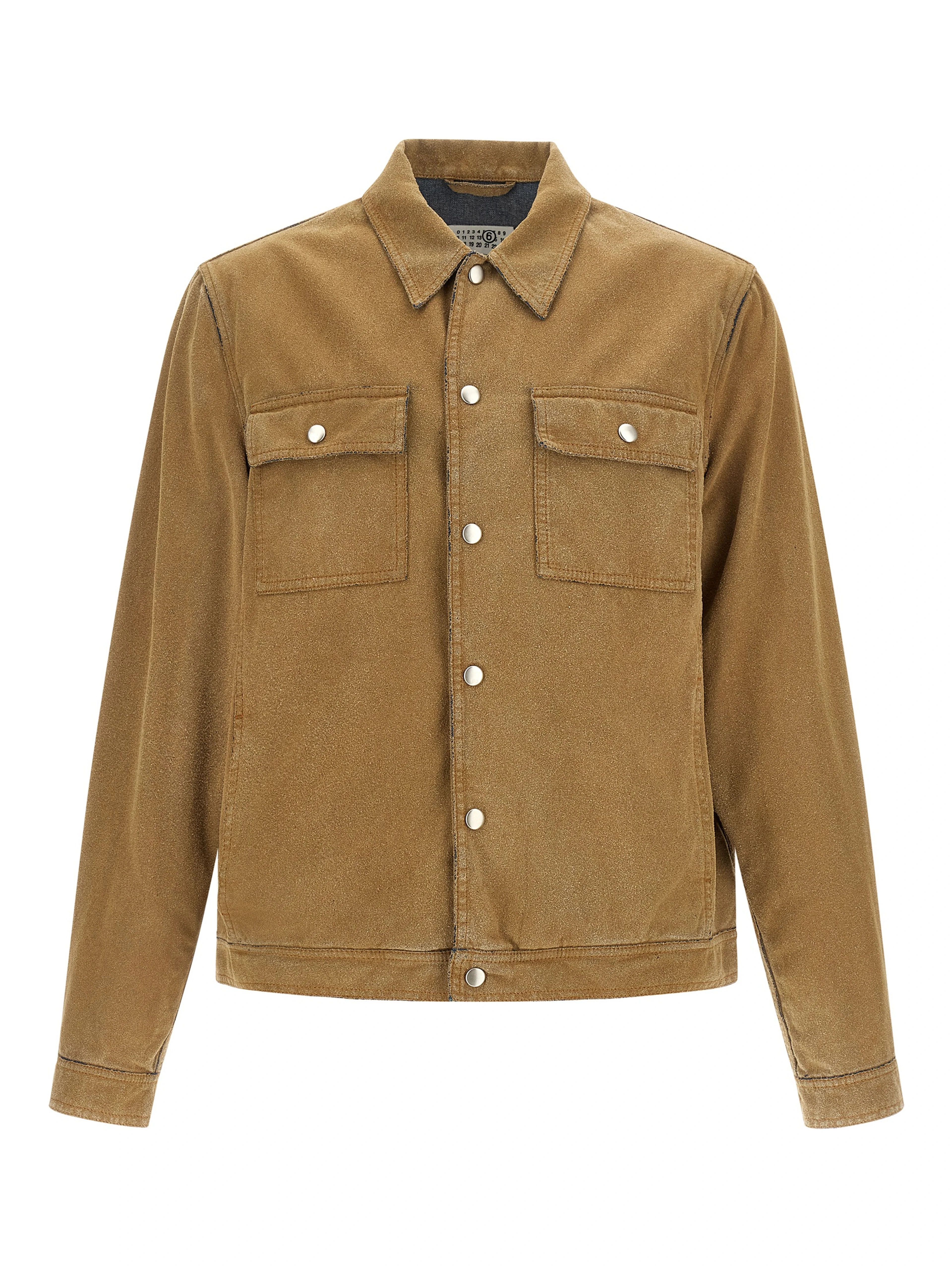 Beige Cotton Denim Jacket