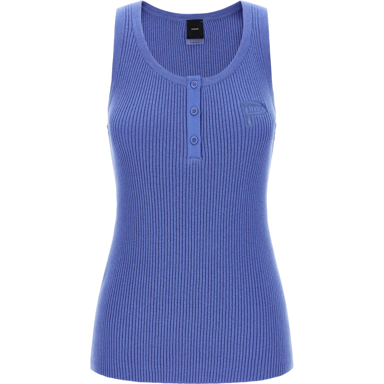 Blue Cotton Tank Tops