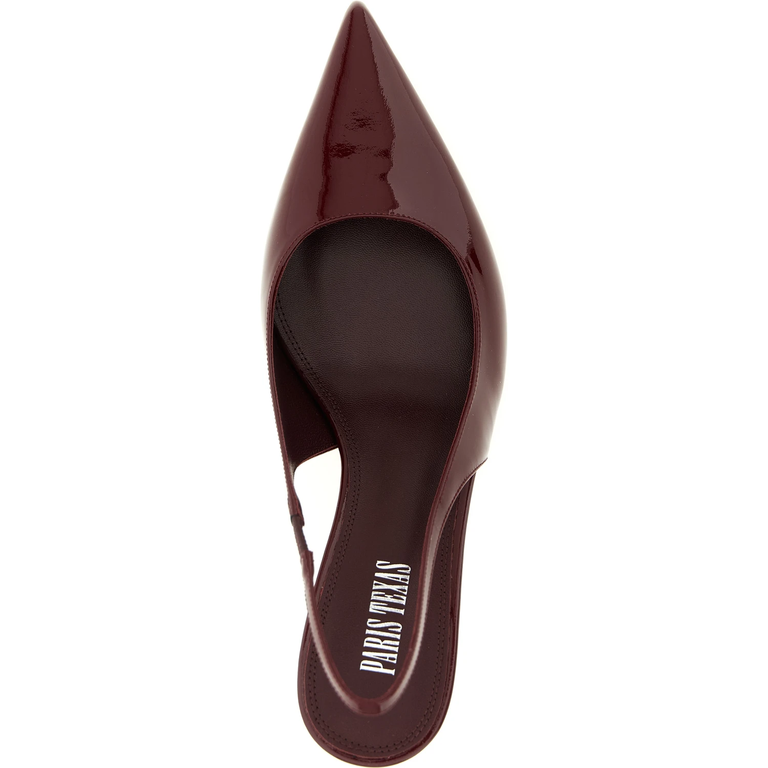 Bordeaux Calfskin Mid Heel Pumps