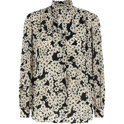 Bicolor Silk Blouse