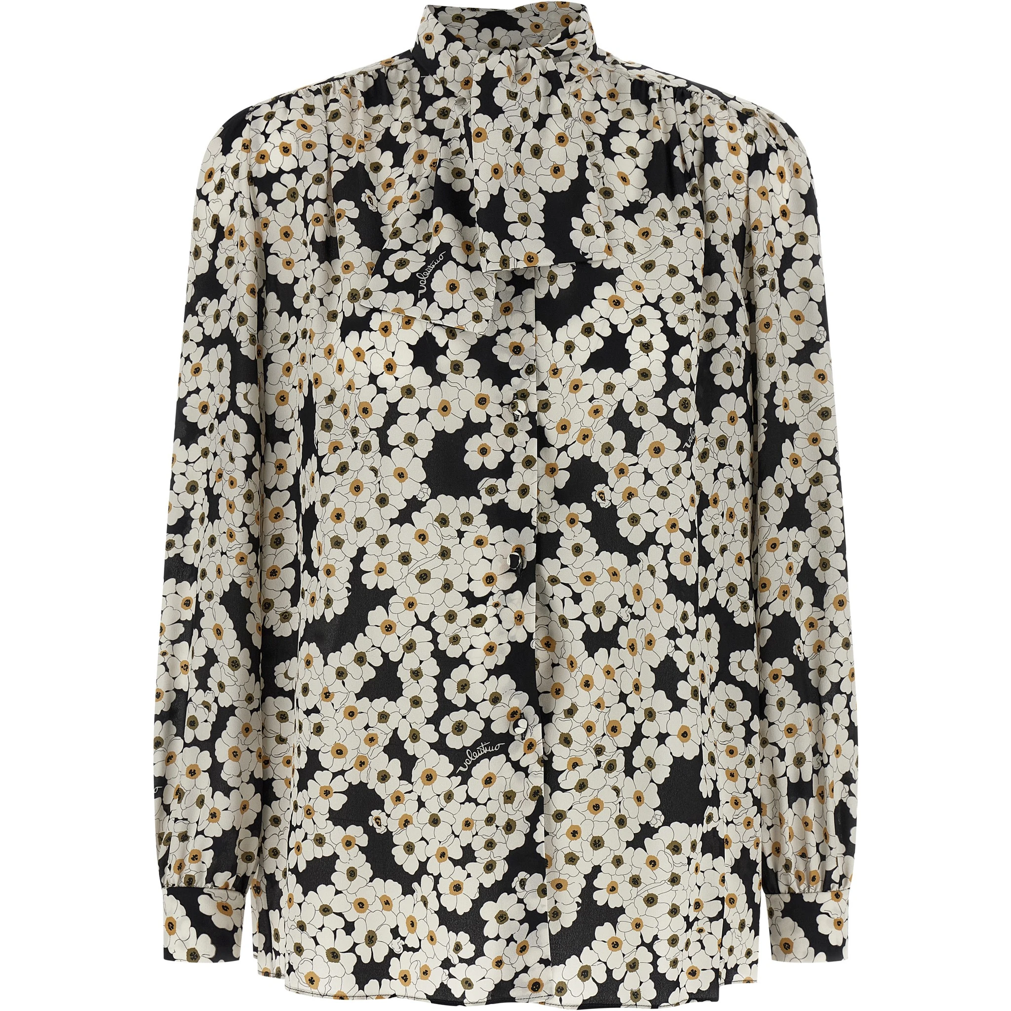 Bicolor Silk Blouse