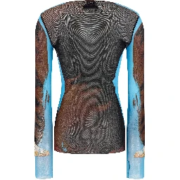 Multicolor Polyamide Dress Shirt