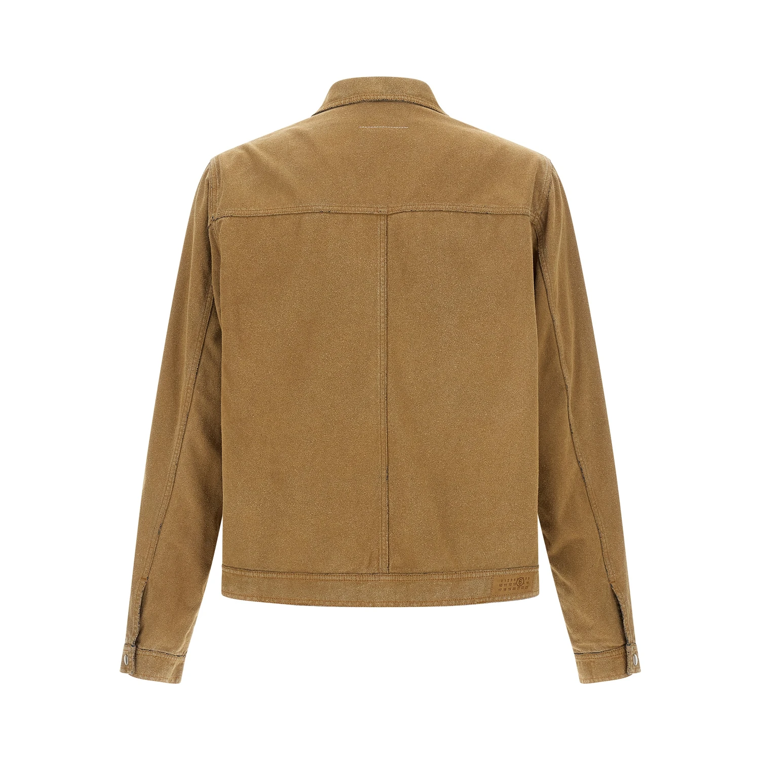 Beige Cotton Denim Jacket