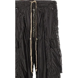 Black Nylon Cargo Pants