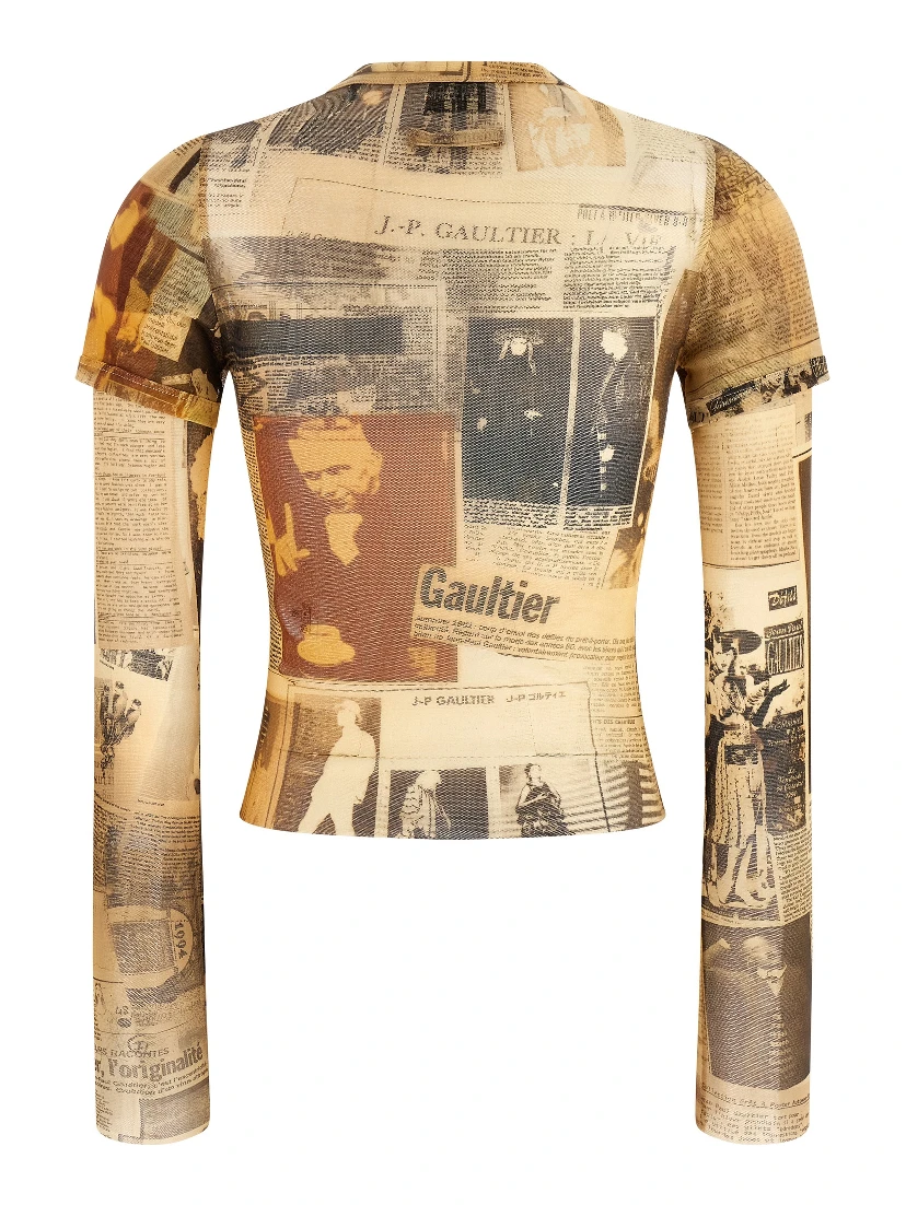 Multicolor Polyamide T-Shirt