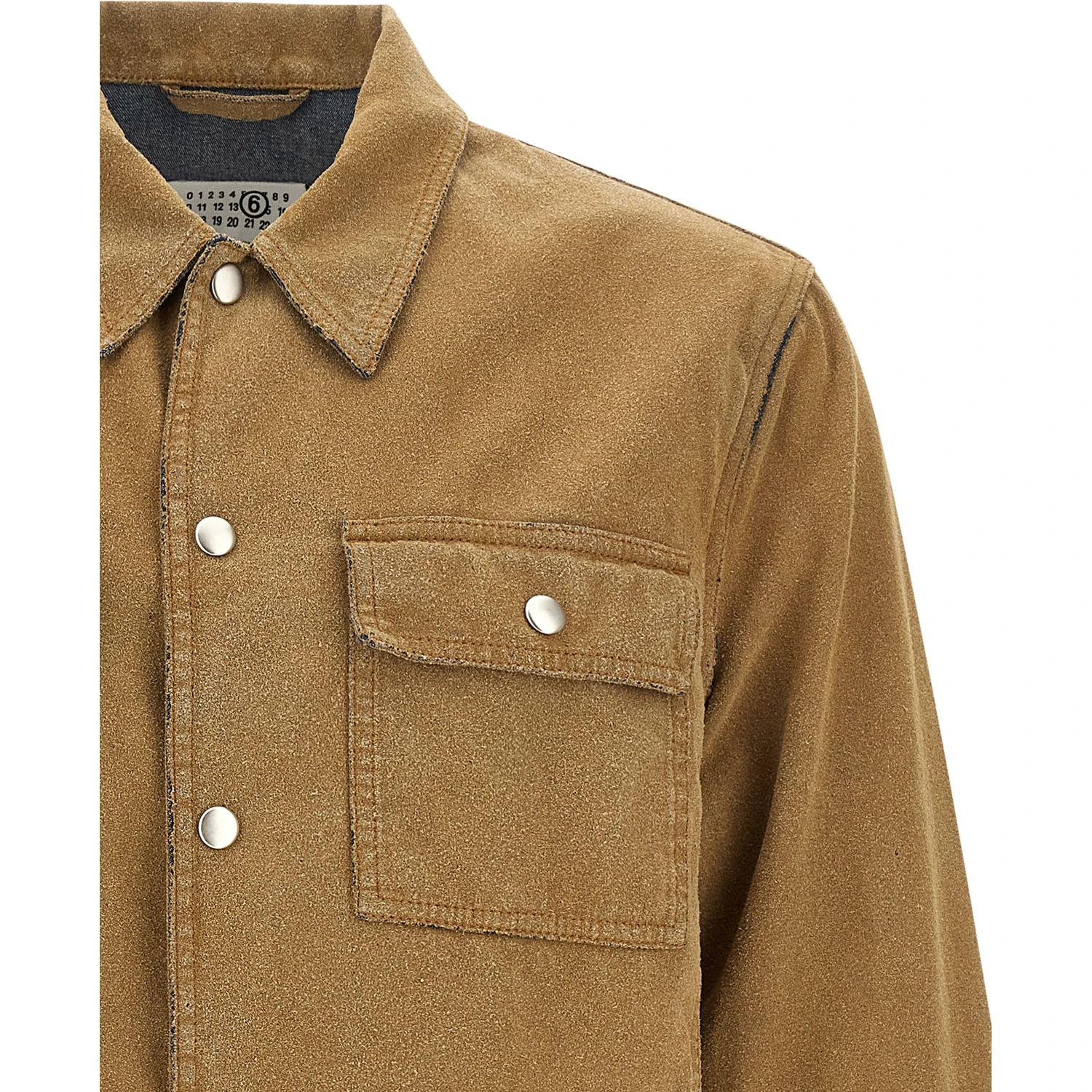 Beige Cotton Denim Jacket