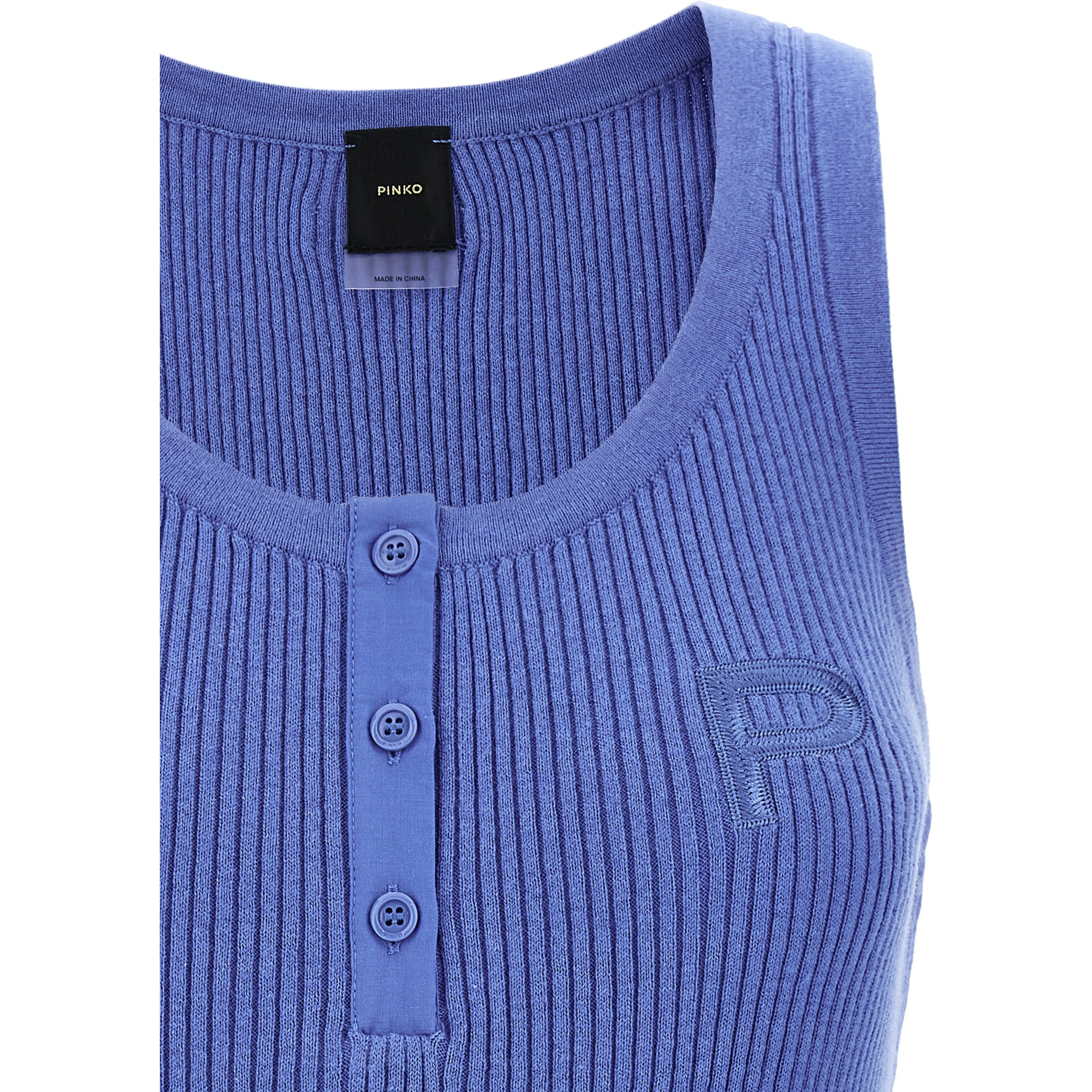Blue Cotton Tank Tops