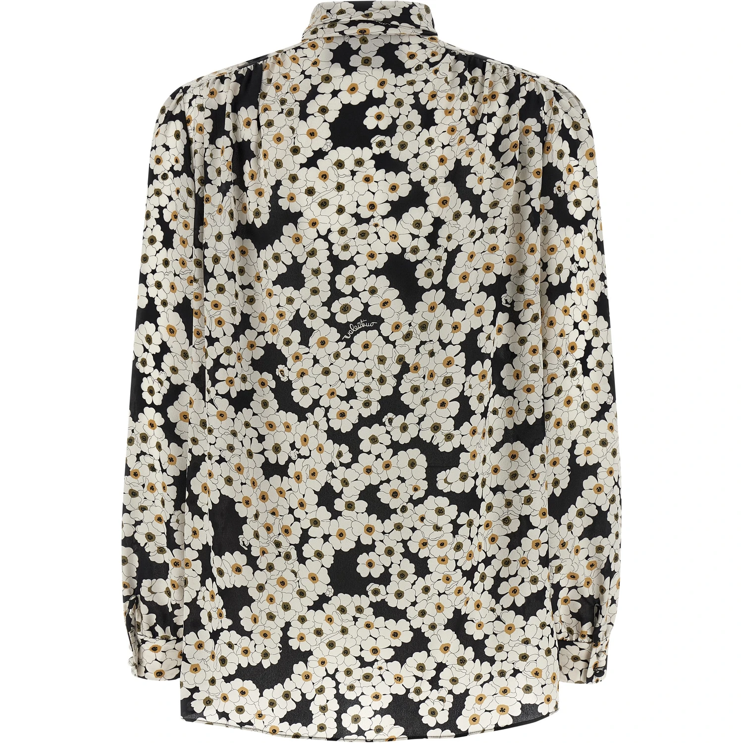 Bicolor Silk Blouse