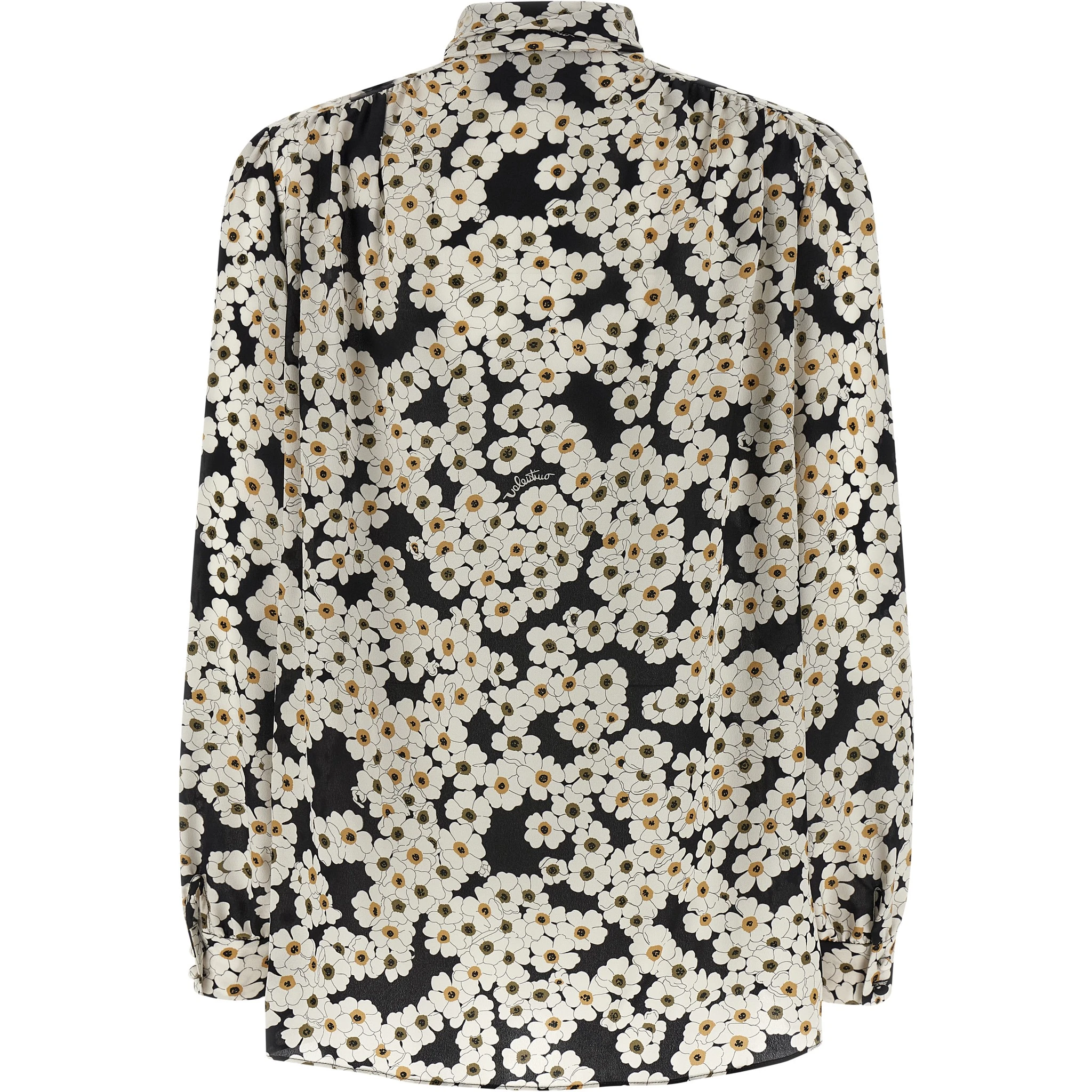 Bicolor Silk Blouse