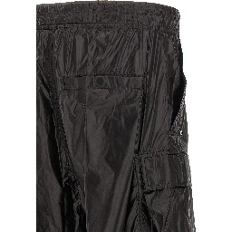 Black Nylon Cargo Pants
