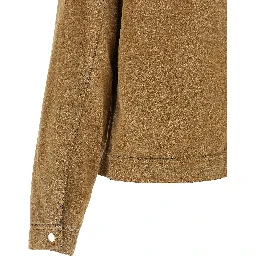 Beige Cotton Denim Jacket