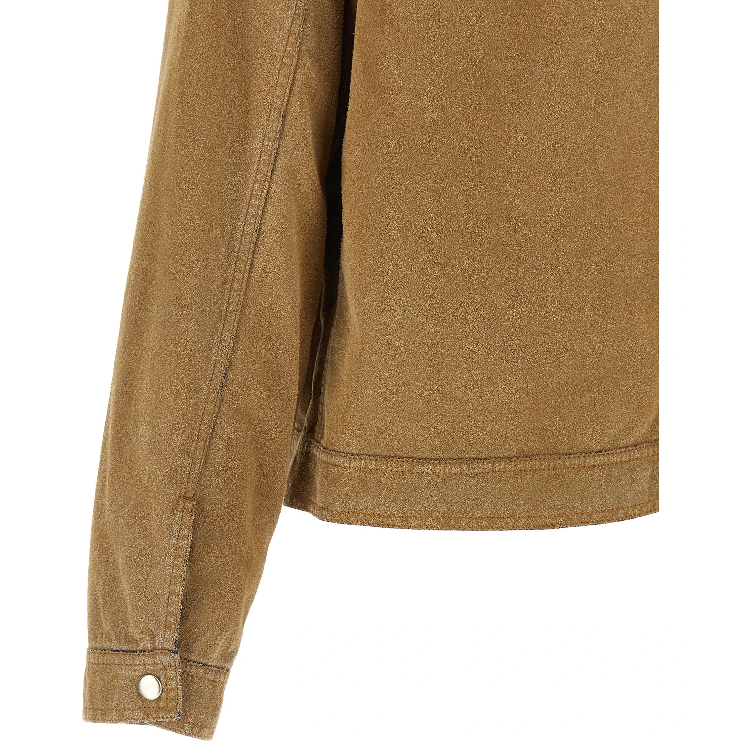 Beige Cotton Denim Jacket