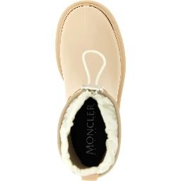 Beige Pvc Ankle Boots