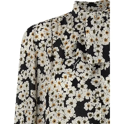 Bicolor Silk Blouse