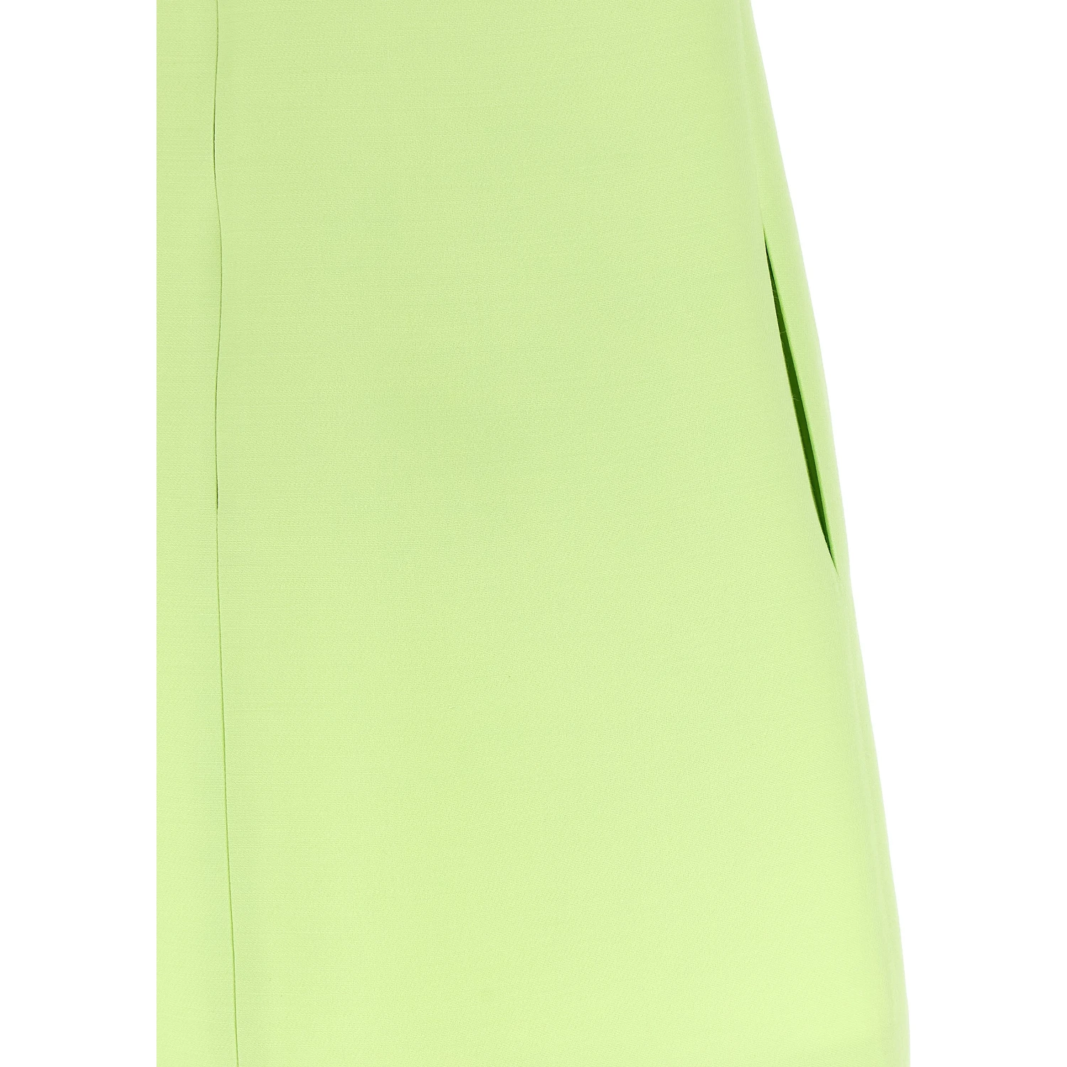Bicolor Virgin Wool Short Dress
